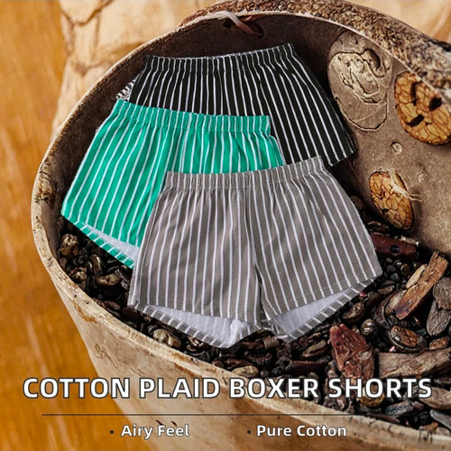 Set of 3 Men'S Striped Print Casual Loungewear Shorts, Machine Washable Soft Sleep Pants, Men'S Lounge And Sleep

Shorts